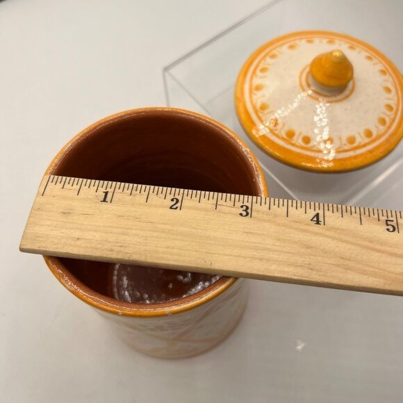 Ahamed Serghini Safi Hand Painted Ceramic Pottery Yellow - Picture 10 of 10